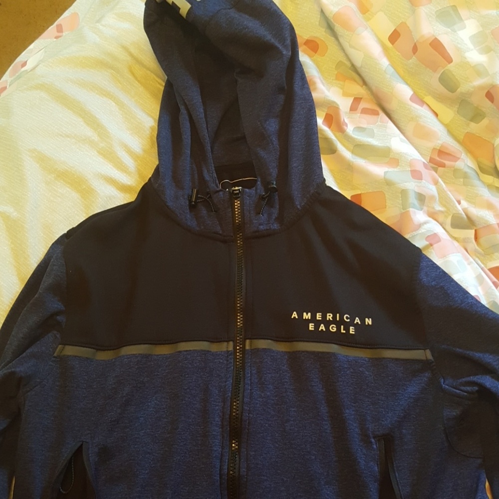 American Eagle Jogger Jacket Zip up Sweatshirt